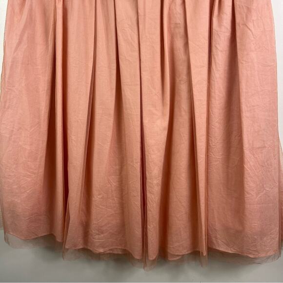 RYU New Strapless 3D Floral Applique Rhinestone Mini Dress Large Mesh Fairy - Picture 10 of 14